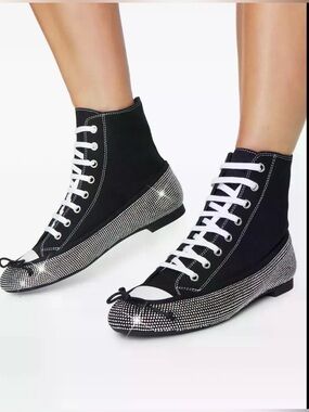 Marco De VINCENZO CANVAS BALLERINA SNEAKERS size 36